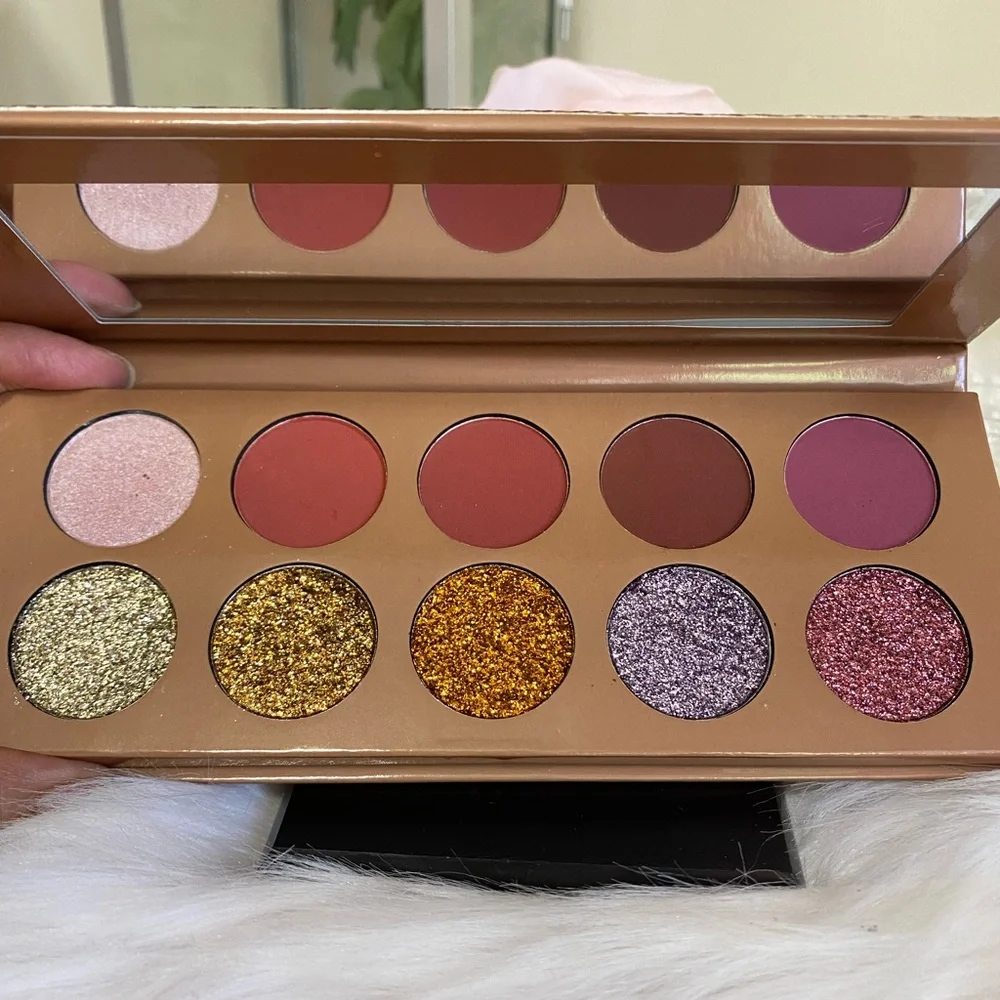 TRENDBEAUTY GLITTER ROSE GOLD 10 COLOR PALETTE